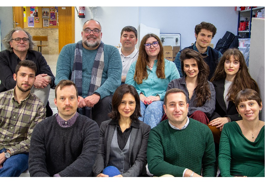 El grupo de investigación Memory Novels Lab. Laboratorio de Literatura de la Memoria, impulsado por el Departamento de Filología Española de la Universitat de València.  Foto: AudiovisualsFFTiC.